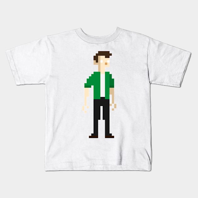 Person pixel Kids T-Shirt by mazihaya pix